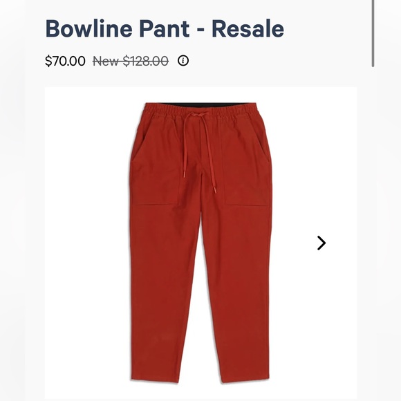 Lululemon Bowline Pant in Aztec Brick - Picture 3 of 3